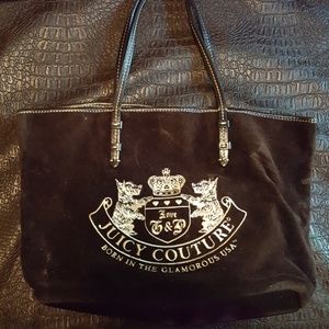 Vintage Black Juicy Couture Tote with Wallet!